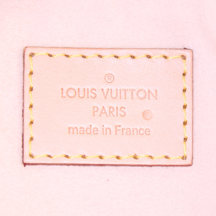 Borsa Louis Vuitton in pelle Epi rossa e pelle naturale - Detail D4