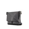 Goyard shoulder bag in grey monogram canvas and grey leather - 00pp thumbnail