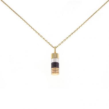 Boucheron Quatre necklace in 3 golds and PVD