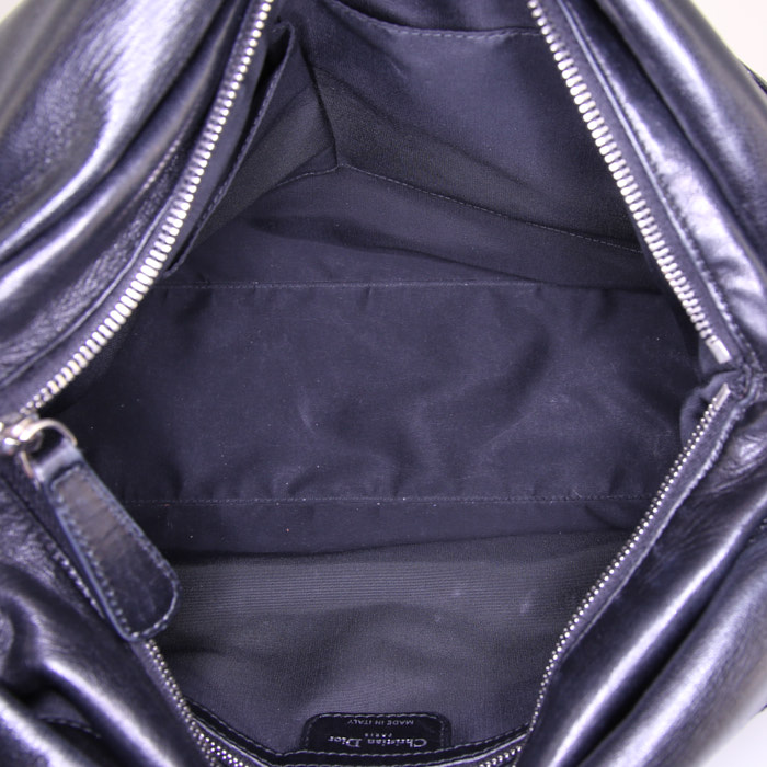 Sac à main Dior Granville en cuir noir - Detail D3