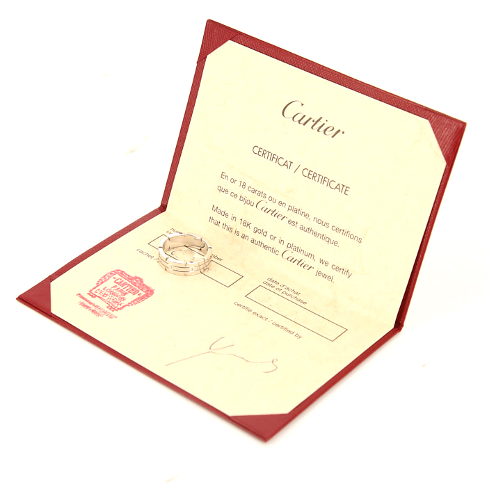 Cartier Tank ring in white gold - Detail D2