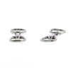Hermès pair of cufflinks in silver - 00pp thumbnail
