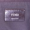 Shopping bag Fendi in tela siglata marrone e pelle marrone - Detail D4 thumbnail