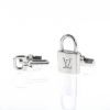 Louis Vuitton pair of cufflinks in silver - 00pp thumbnail