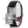 Cartier Tank Basculante watch in stainless steel Ref:  2390 Circa  2000 - Detail D2 thumbnail