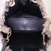 Dior Diorissimo large model handbag in beige canvas and black crocodile - Detail D3 thumbnail