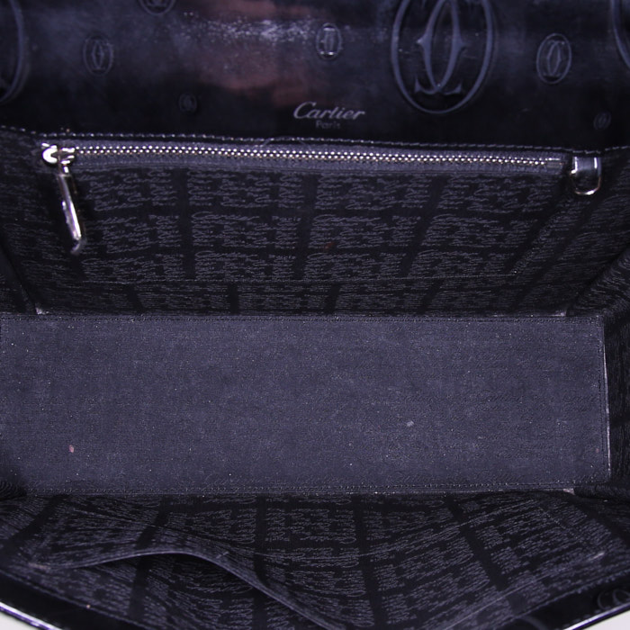 Borsa Cartier Happy Birthday in pelle lucida nera - Detail D2