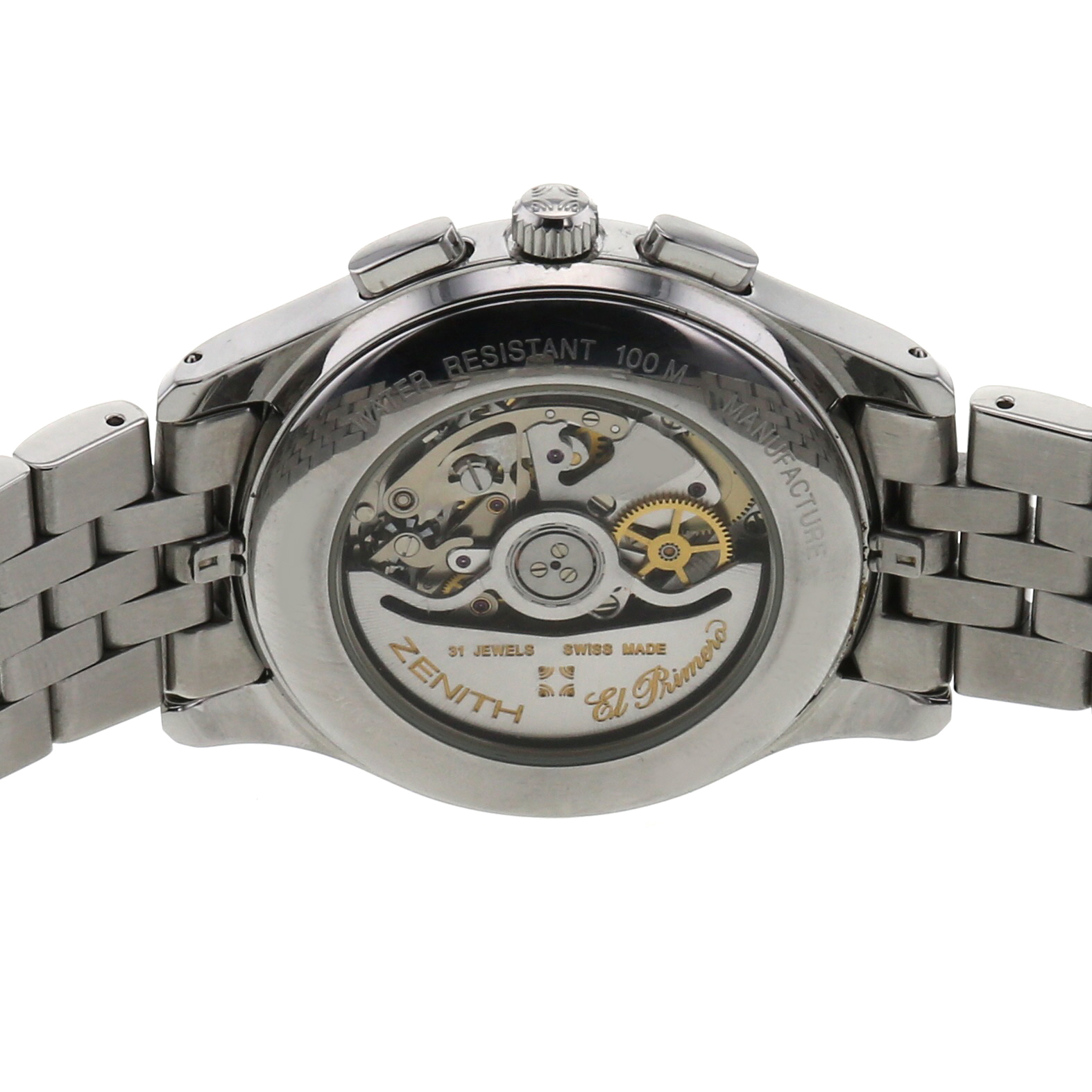 Zenith El Primero watch in stainless steel Circa  2000