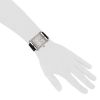 Hermes Cape Cod  large model watch in stainless steel Circa  2010 - Detail D1 thumbnail