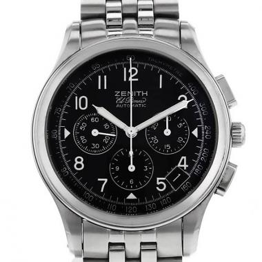 Zenith El Primero watch in stainless steel Ref:  02.0500.400 Circa  2000