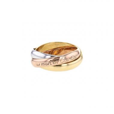 Bague Cartier Trinity moyen modèle en 3 ors, taille 51