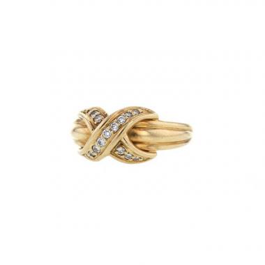 Tiffany 
Co ring in yellow gold and diamonds Tiffany 
Co ring in yellow gold and diamonds