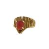 Chaumet 1970's ring in yellow gold and coral - 00pp thumbnail