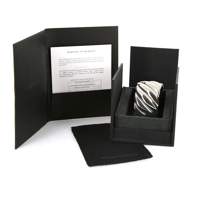Bracelet manchette David Yurman Sculpted Cable en argent