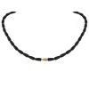 Vhernier Calla necklace in ebony and yellow gold - 00pp thumbnail