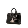 Saint Laurent Sac de jour handbag in mate black patent leather - 00pp thumbnail