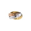 Cartier Trinity La Belle ring in 3 golds and diamond, taille 60 - 00pp thumbnail