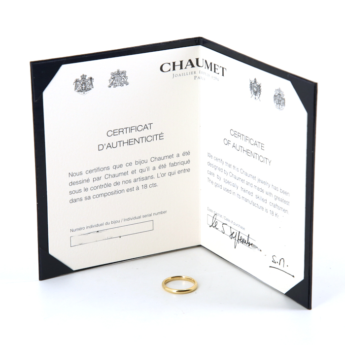 Alianza Chaumet Eternelles classiques en oro amarillo y diamante - Detail D2