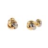 Cartier Trinity pair of cufflinks in 3 golds - 00pp thumbnail