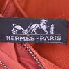 Sac à main Hermes Acapulco en toile orange et cuir orange - Detail D3 thumbnail
