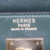 Bolso de mano Hermes Kelly 32 cm en cuero box verde oscuro - Detail D3 thumbnail