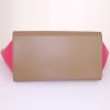 Borsa da spalla o a mano Celine Trapeze modello medio in pelle beige e rosa - Detail D5 thumbnail