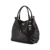 Prada shoulder bag in black grained leather - 00pp thumbnail