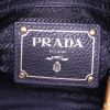 Prada shoulder bag in black grained leather - Detail D4 thumbnail