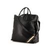 Prada shopping bag in black, white and grey leather saffiano - 00pp thumbnail