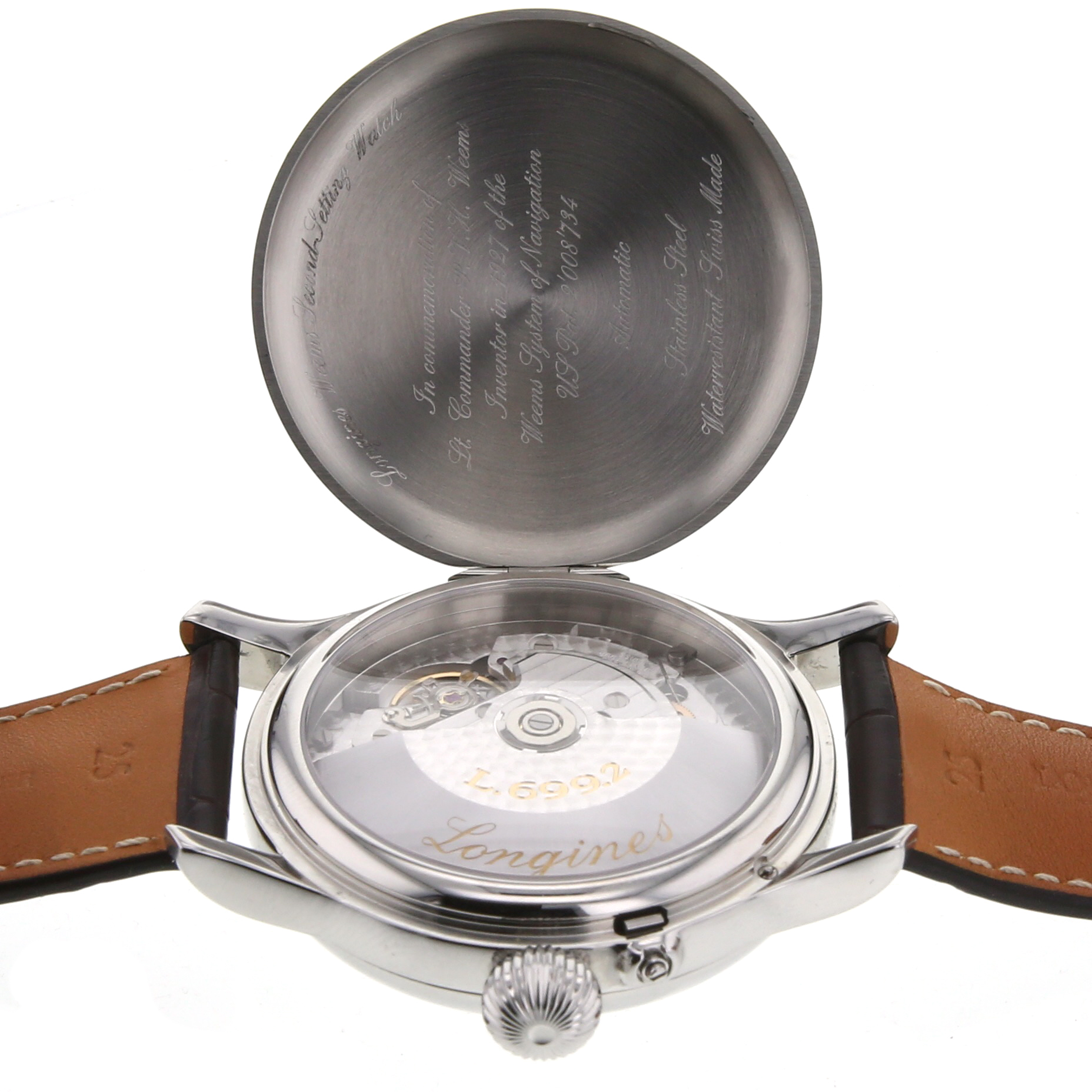 Longines Heritage watch in stainless steel Ref: L2.713.4  Circa  2000