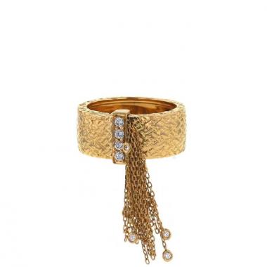 Bague Boucheron Delilah en or jaune et diamants