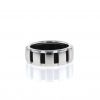 Chaumet Class One medium model ring in white gold and rubber - 360 thumbnail