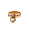 Anello Chopard Happy Diamonds in oro rosa e diamante - 00pp thumbnail