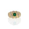 O.J. Perrin ring in yellow gold,  emerald and diamonds - 360 thumbnail