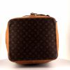 Sac de voyage Louis Vuitton Marin - Travel Bag en toile monogram marron et cuir naturel - Detail D4 thumbnail