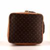 Sac de voyage Louis Vuitton Marin - Travel Bag en toile monogram marron et cuir naturel - Detail D4 thumbnail