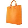 Shopping bag Louis Vuitton Louis Vuitton Sac Plat in pelle Epi arancione - 00pp thumbnail