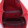 Bolso Cabás Chanel en lana roja y cuero color burdeos - Detail D2 thumbnail
