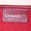 Chanel Portobello shopping bag in red whool and burgundy leather - Detail D3 thumbnail
