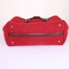Shopping bag Chanel Portobello in lana rossa e pelle bordeaux - Detail D4 thumbnail