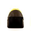 Fendi Selleria backpack in black, yellow and khaki grained leather - 360 thumbnail