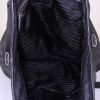Prada shopping bag in black leather - Detail D2 thumbnail