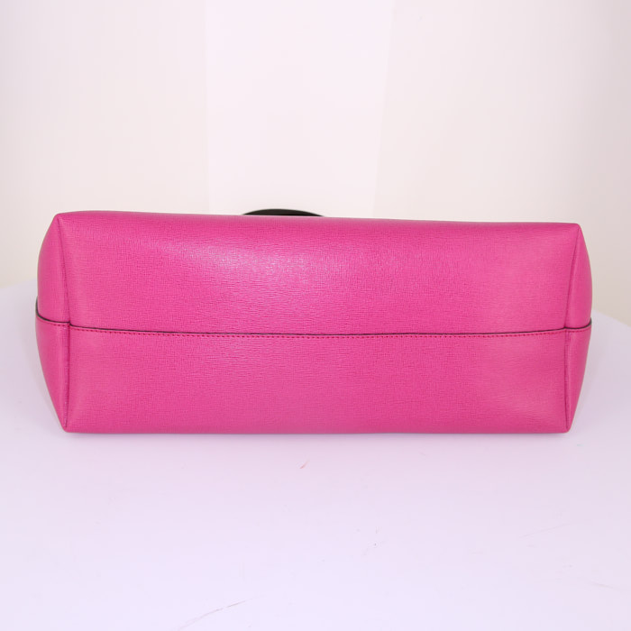 Bolso Cabás Fendi Bag Bugs en cuero rosa y negro - Detail D4