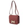 Hermes Constance mini shoulder bag in burgundy epsom leather - 00pp thumbnail