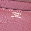 Sac bandoulière Hermes Constance mini en cuir epsom bordeaux - Detail D4 thumbnail