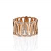 Messika ring in pink gold and diamonds - 360 thumbnail