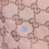 Gucci Mors handbag in grey monogram canvas and brown leather - Detail D5 thumbnail