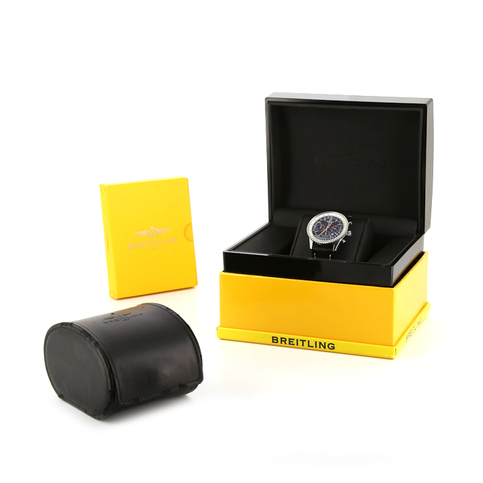 Montre Breitling Montbrillant en acier Ref :  A41370 Vers  2008 Montre Breitling Montbrillant en acier Ref :  A41370 Vers  2008