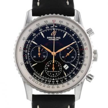 Montre Breitling Montbrillant en acier Ref :  A41370 Vers  2008 Montre Breitling Montbrillant en acier Ref :  A41370 Vers  2008