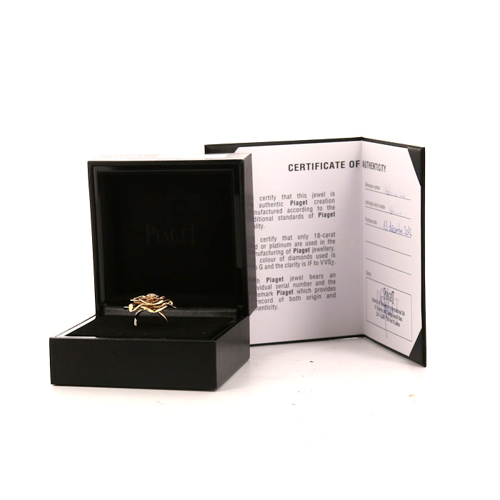 Piaget large model ring in pink gold and diamond - Detail D2